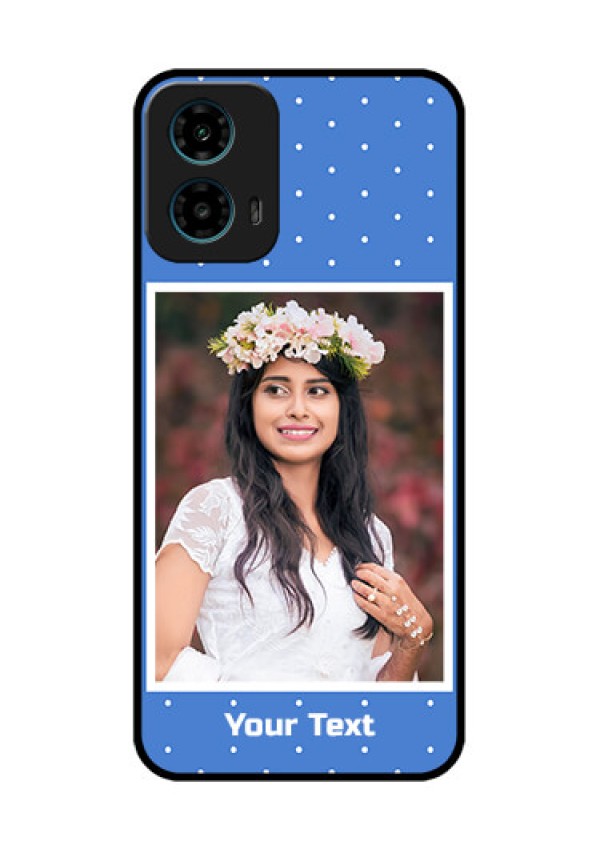 Motorola G34 5G Custom Glass Phone Case - Polka Dots Design