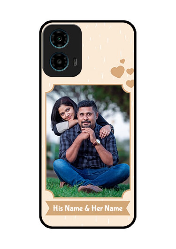 Motorola G34 5G Custom Glass Phone Case - With Confetti Love Design