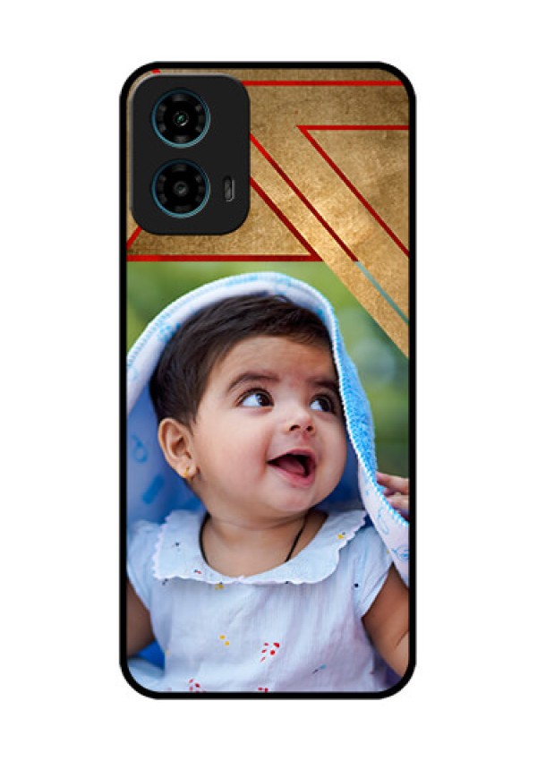 Motorola G34 5G Custom Glass Phone Case - Gradient Abstract Texture Design