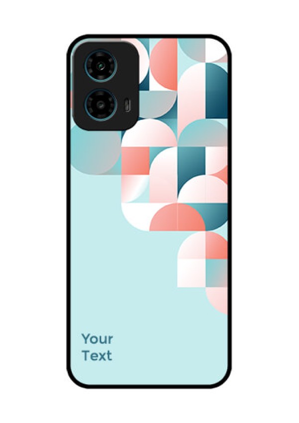 Motorola G34 5G Custom Glass Phone Case - Stylish Semi - Circle Pattern Design