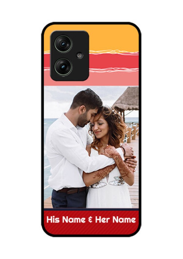 Motorola G54 5G Custom Glass Phone Case - Colorful Case Design