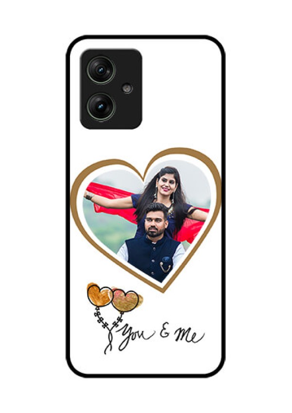 Motorola G54 5G Custom Glass Phone Case - You & Me Design