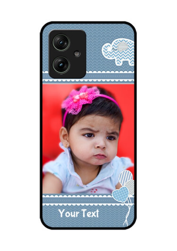 Motorola G54 5G Custom Glass Phone Case - With Kids Pattern Design