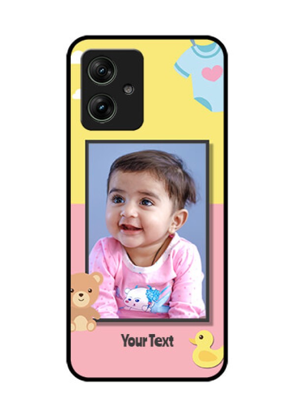 Motorola G54 5G Custom Glass Phone Case - Kids 2 Color Design