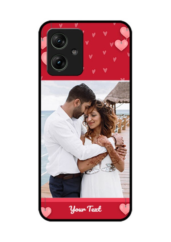 Motorola G54 5G Custom Glass Phone Case - Valentines Day Design