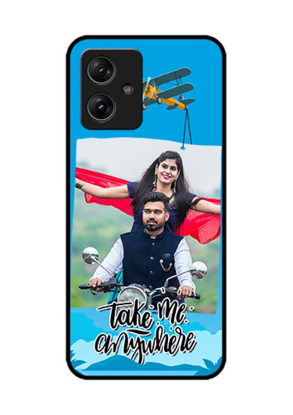 Motorola G54 5G Custom Glass Phone Case - Traveller Design