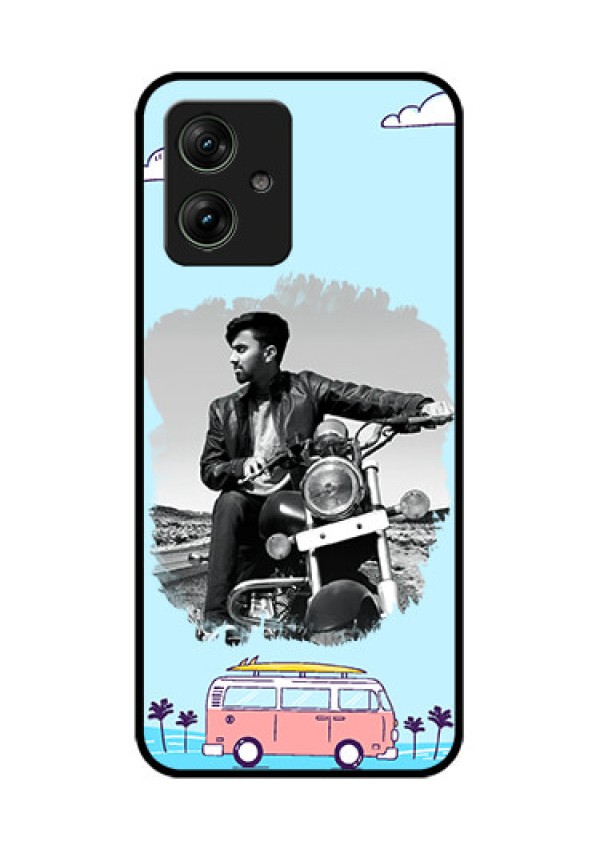 Motorola G54 5G Custom Glass Phone Case - Travel & Adventure Design
