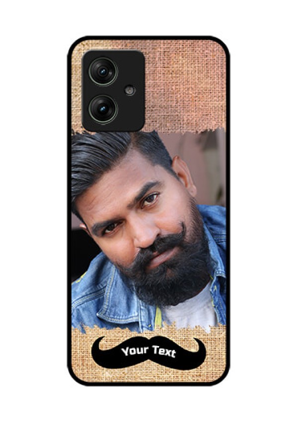 Motorola G54 5G Custom Glass Phone Case - With Texture Design