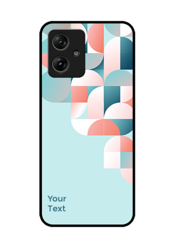 Motorola G54 5G Custom Glass Phone Case - Stylish Semi - Circle Pattern Design