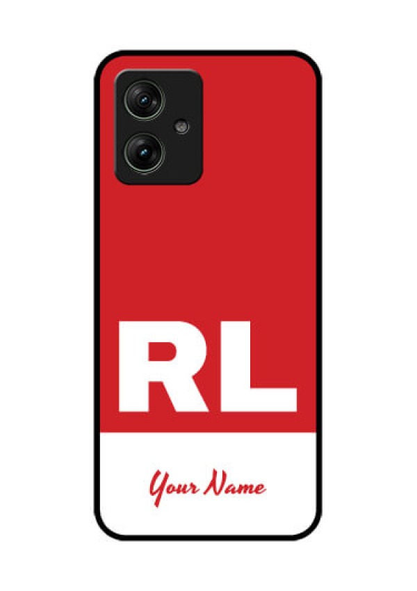 Motorola G54 5G Custom Glass Phone Case - Dual Tone Custom Text Design