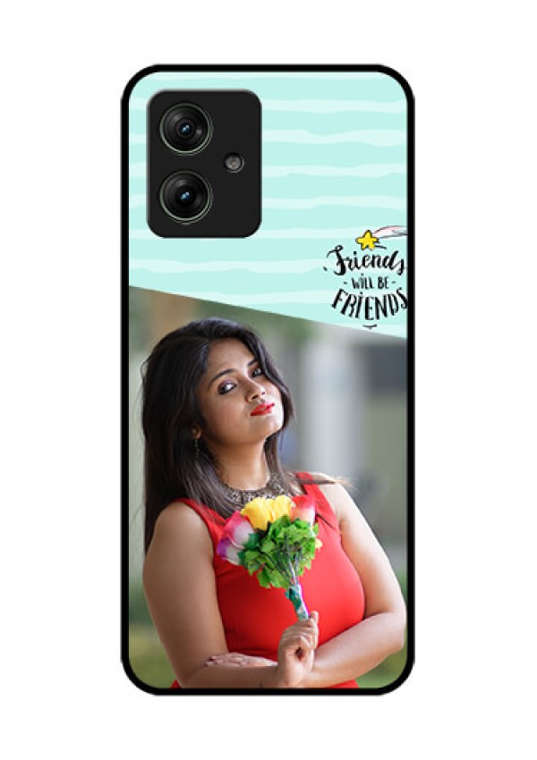 Motorola G64 5G Custom Glass Phone Case - Friends Picture Icon Design