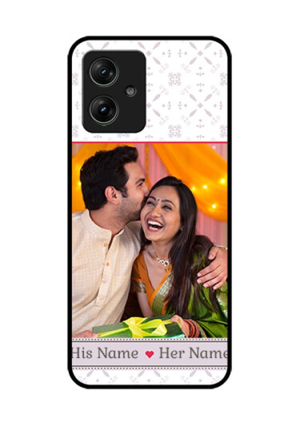 Motorola G64 5G Custom Glass Phone Case - With Photo And Ethnic Design