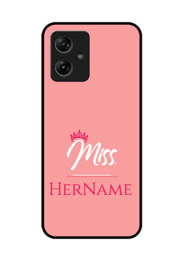 Motorola G64 5G Custom Glass Phone Case - Mrs With Name Design