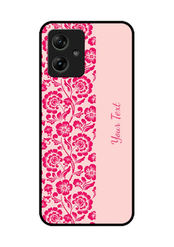 Motorola G64 5G Custom Glass Phone Case - Attractive Floral Pattern Design