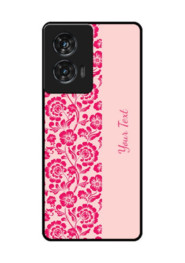 Motorola G96 5G Custom Glass Phone Case - Attractive Floral Pattern Design