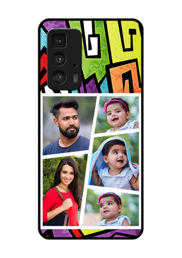 Motorola Moto Edge 20 Pro Custom Glass Phone Case - Graffiti Pattern Design