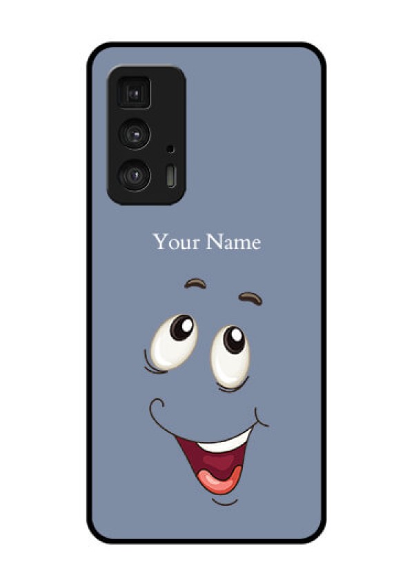Motorola Moto Edge 20 Pro Custom Glass Phone Case - Laughing Cartoon Face Design