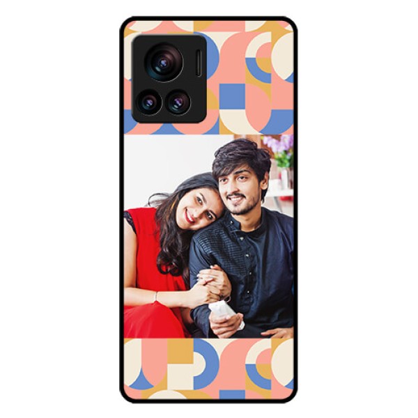Motorola Moto Edge 30 Ultra Custom Glass Phone Case - Semi - Circle Maze Pattern Design Motorola Moto Edge 30 Ultra Custom Glass Phone Case - Semi - Circle Maze Pattern Design