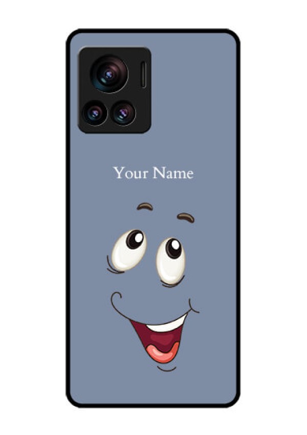 Motorola Moto Edge 30 Ultra Custom Glass Phone Case - Laughing Cartoon Face Design