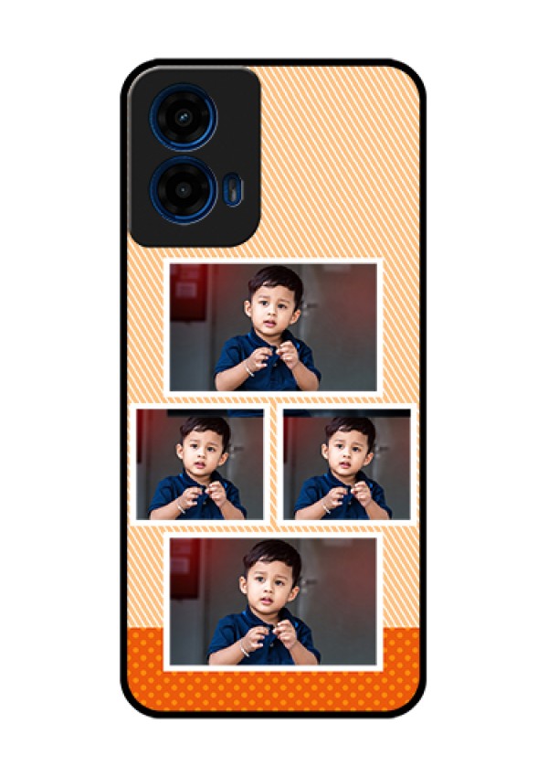 Moto G45 5G Custom Glass Phone Case - Bulk Photos Upload Design