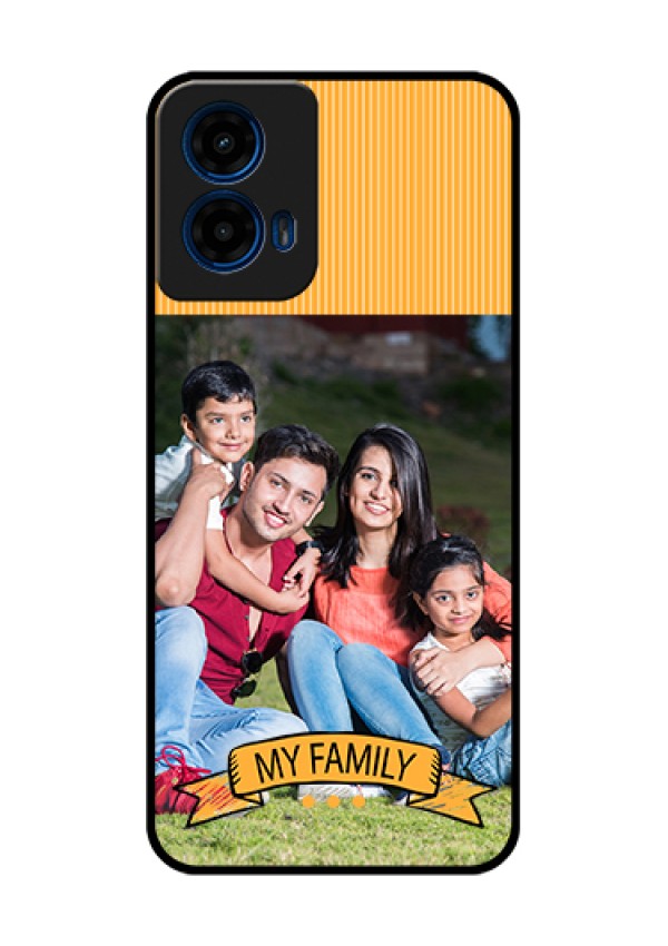 Moto G45 5G Custom Glass Phone Case - My Family Design