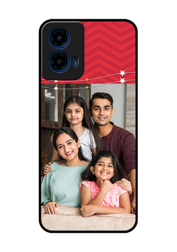 Moto G45 5G Custom Glass Phone Case - Happy Family Design