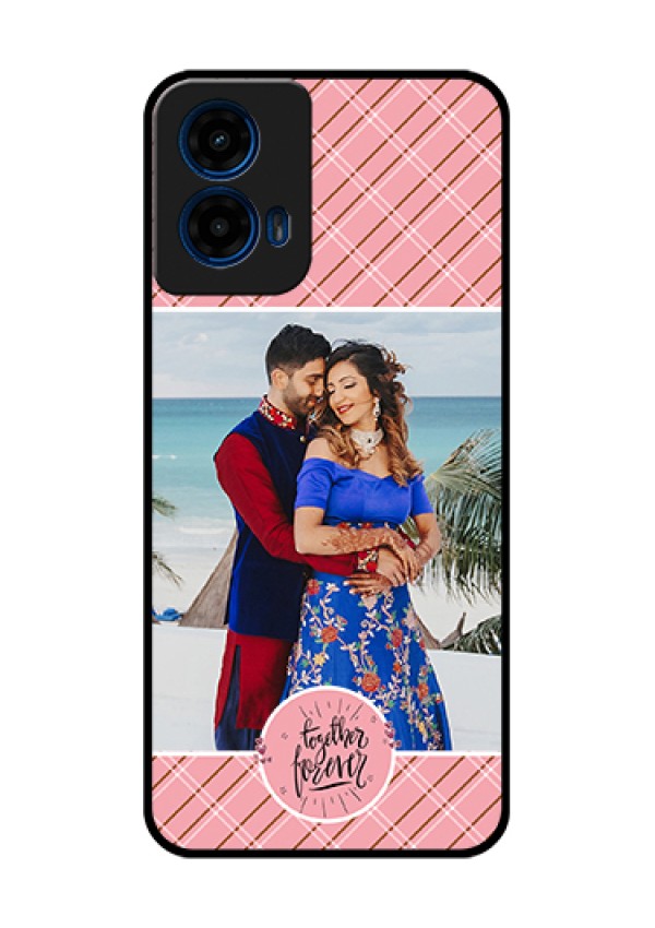 Moto G45 5G Custom Glass Phone Case - Together Forever Design
