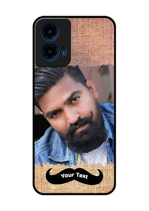 Moto G45 5G Custom Glass Phone Case - With Texture Design