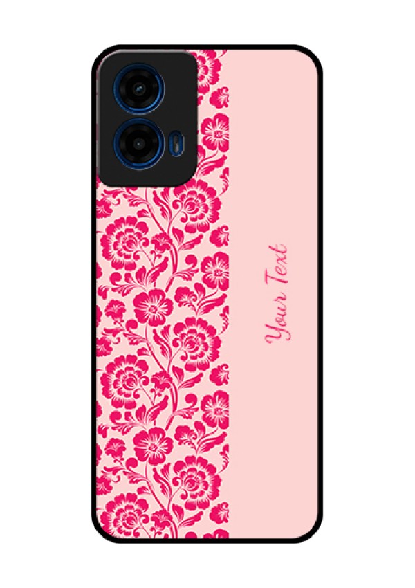Moto G45 5G Custom Glass Phone Case - Attractive Floral Pattern Design