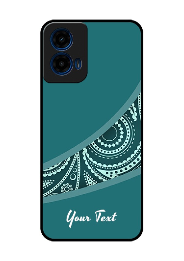 Moto G45 5G Custom Glass Phone Case - Semi Visible Floral Design