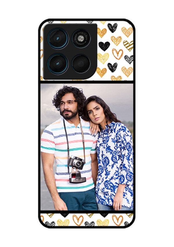 Motorola Moto G57 Power Custom Glass Phone Case - Love Symbol Design