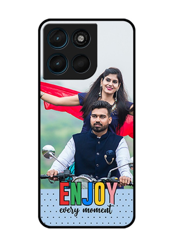 Motorola Moto G57 Power Custom Glass Phone Case - Enjoy Every Moment Design