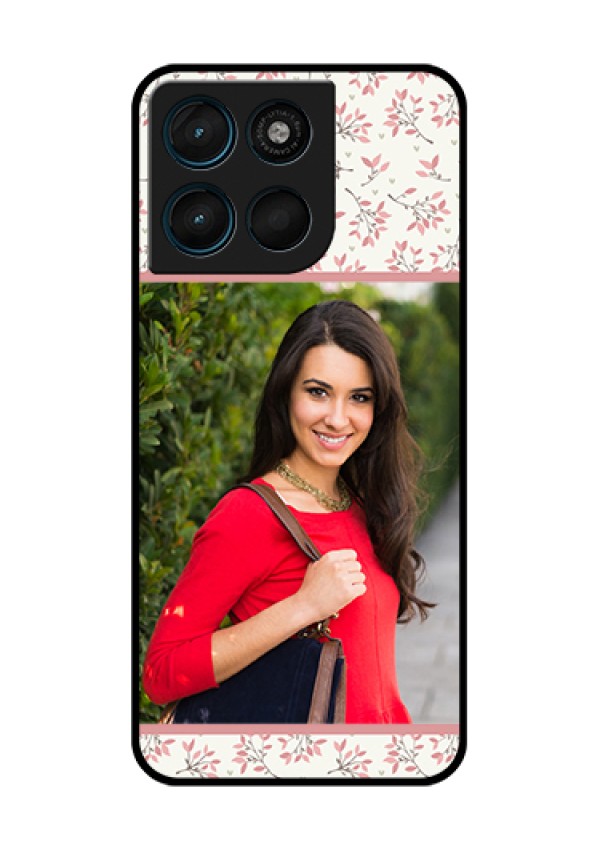 Motorola Moto G67 Power Custom Glass Phone Case - Stunning Floral Design