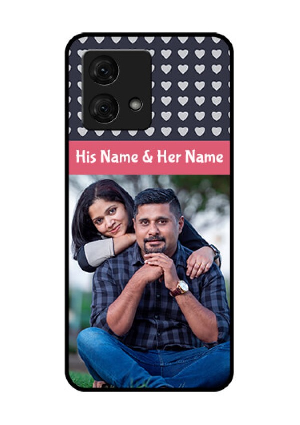 Motorola Moto G84 5G Custom Glass Phone Case - Love Symbols Design