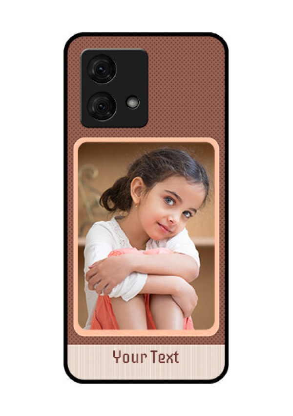 Motorola Moto G84 5G Custom Glass Phone Case - Simple Pic Upload Design