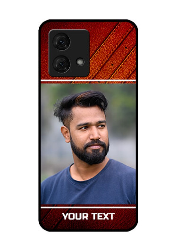 Motorola Moto G84 5G Custom Glass Phone Case - Leather Phone Case Design