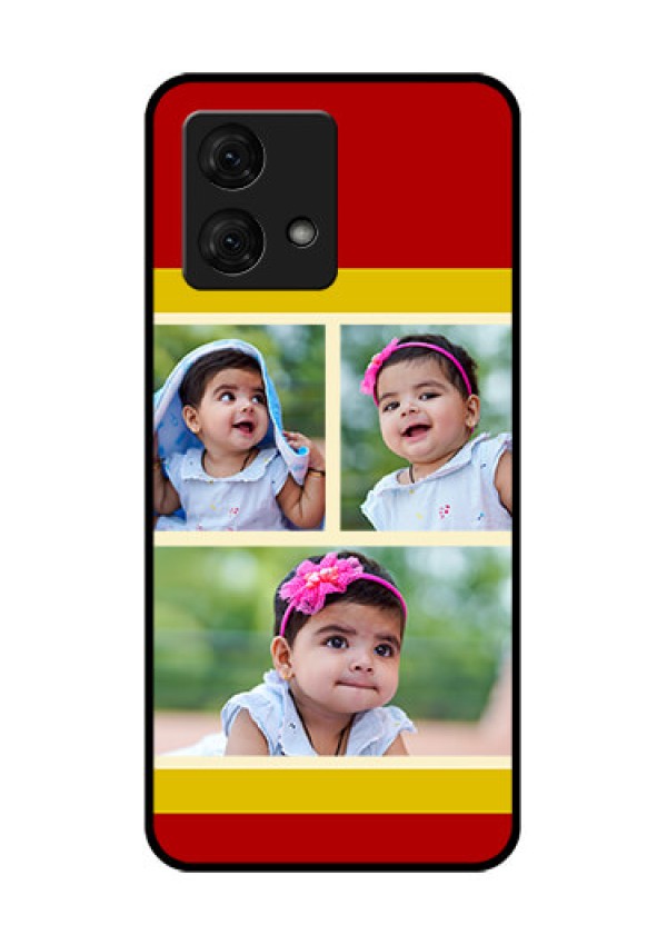 Motorola Moto G84 5G Custom Glass Phone Case - Multiple Pic Upload Design