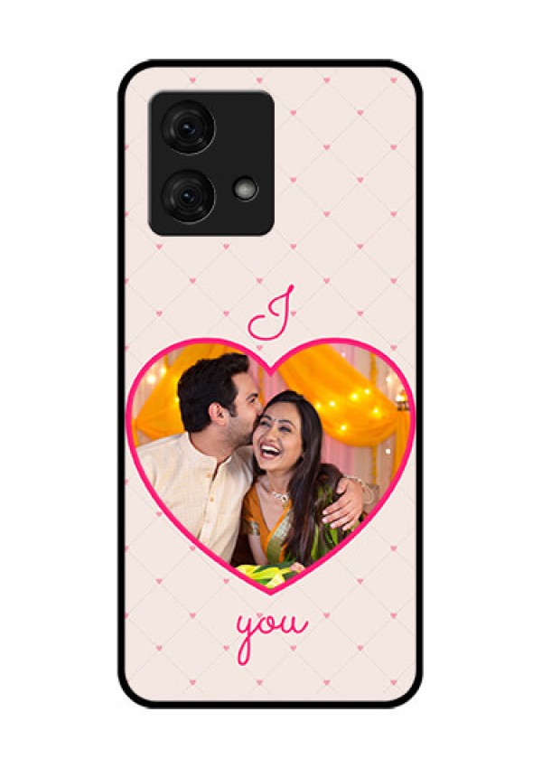 Motorola Moto G84 5G Custom Glass Phone Case - Heart Shape Design