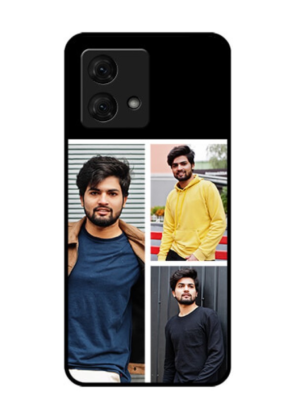 Motorola Moto G84 5G Custom Glass Phone Case - Upload Multiple Picture Design