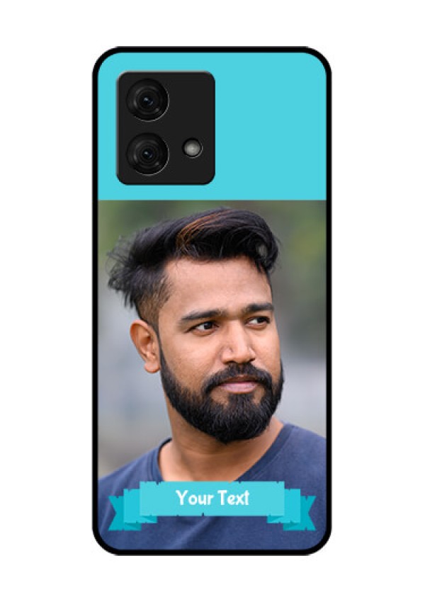 Motorola Moto G84 5G Custom Glass Phone Case - Blue Color Design