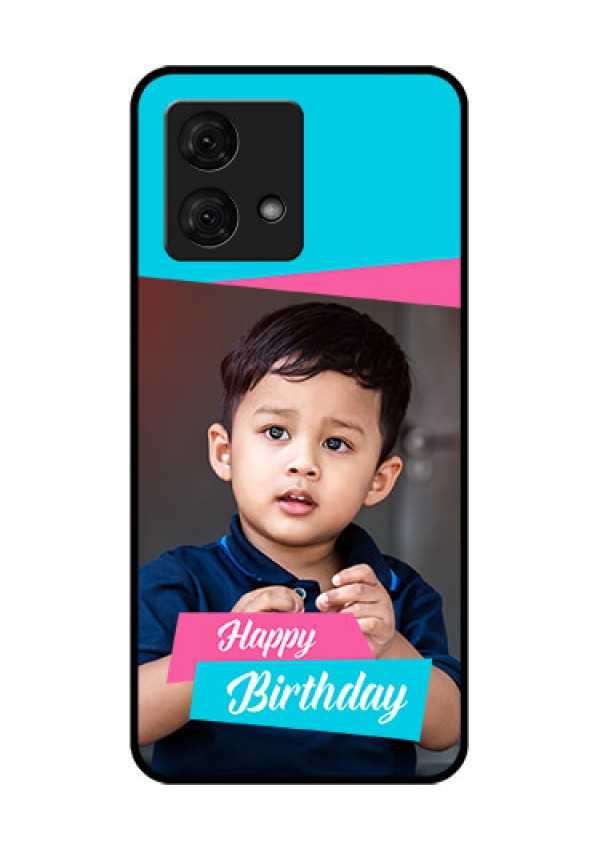 Motorola Moto G84 5G Custom Glass Phone Case - Image Holder With 2 Color Design