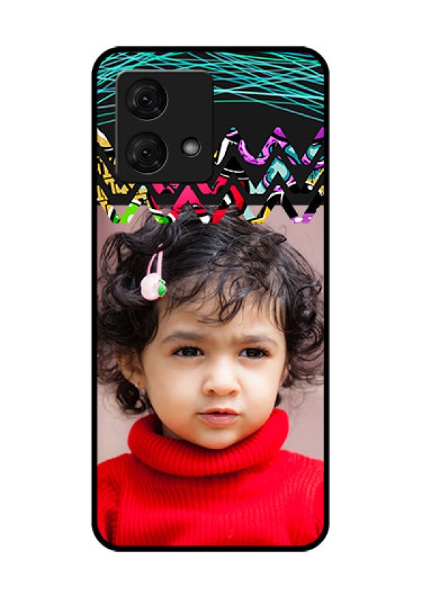 Motorola Moto G84 5G Custom Glass Phone Case - Neon Abstract Design