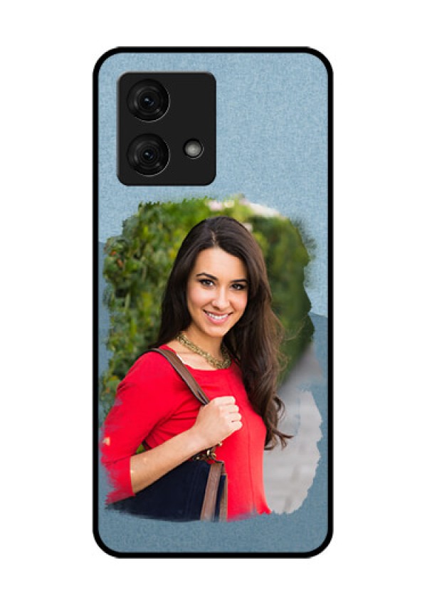 Motorola Moto G84 5G Custom Glass Phone Case - Grunge Line Art Design