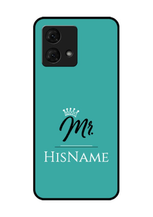 Motorola Moto G84 5G Custom Glass Phone Case - Mr With Name Design
