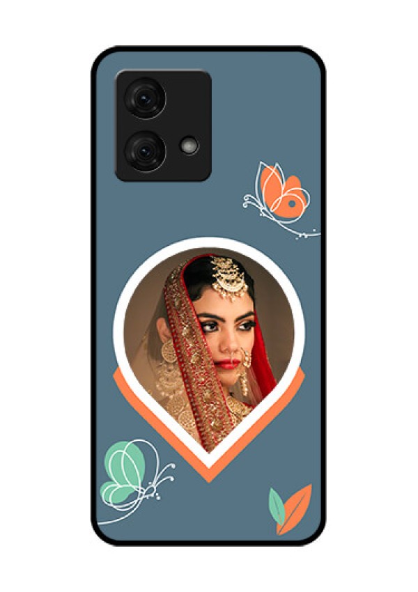 Motorola Moto G84 5G Custom Glass Phone Case - Droplet Butterflies Design
