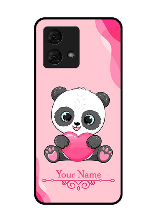 Motorola Moto G84 5G Custom Glass Phone Case - Cute Panda Design