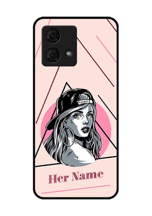 Motorola Moto G84 5G Custom Glass Phone Case - Rockstar Girl Design