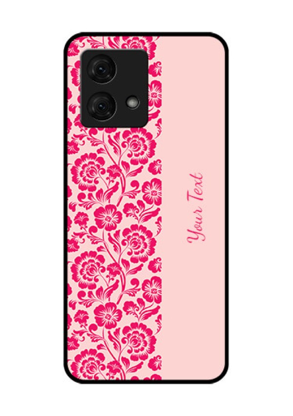 Motorola Moto G84 5G Custom Glass Phone Case - Attractive Floral Pattern Design