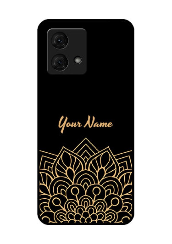 Motorola Moto G84 5G Custom Glass Phone Case - Golden Mandala Design