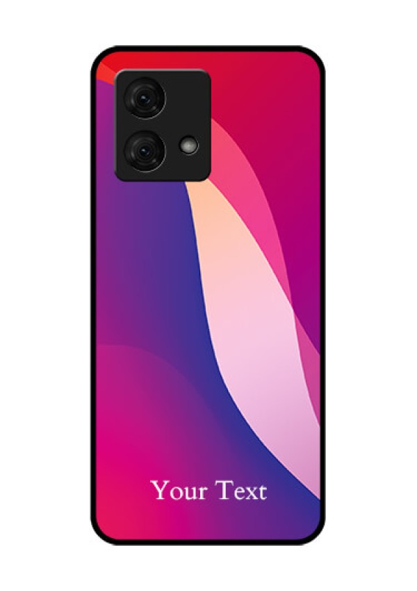 Motorola Moto G84 5G Custom Glass Phone Case - Digital Abstract Overlap Design
